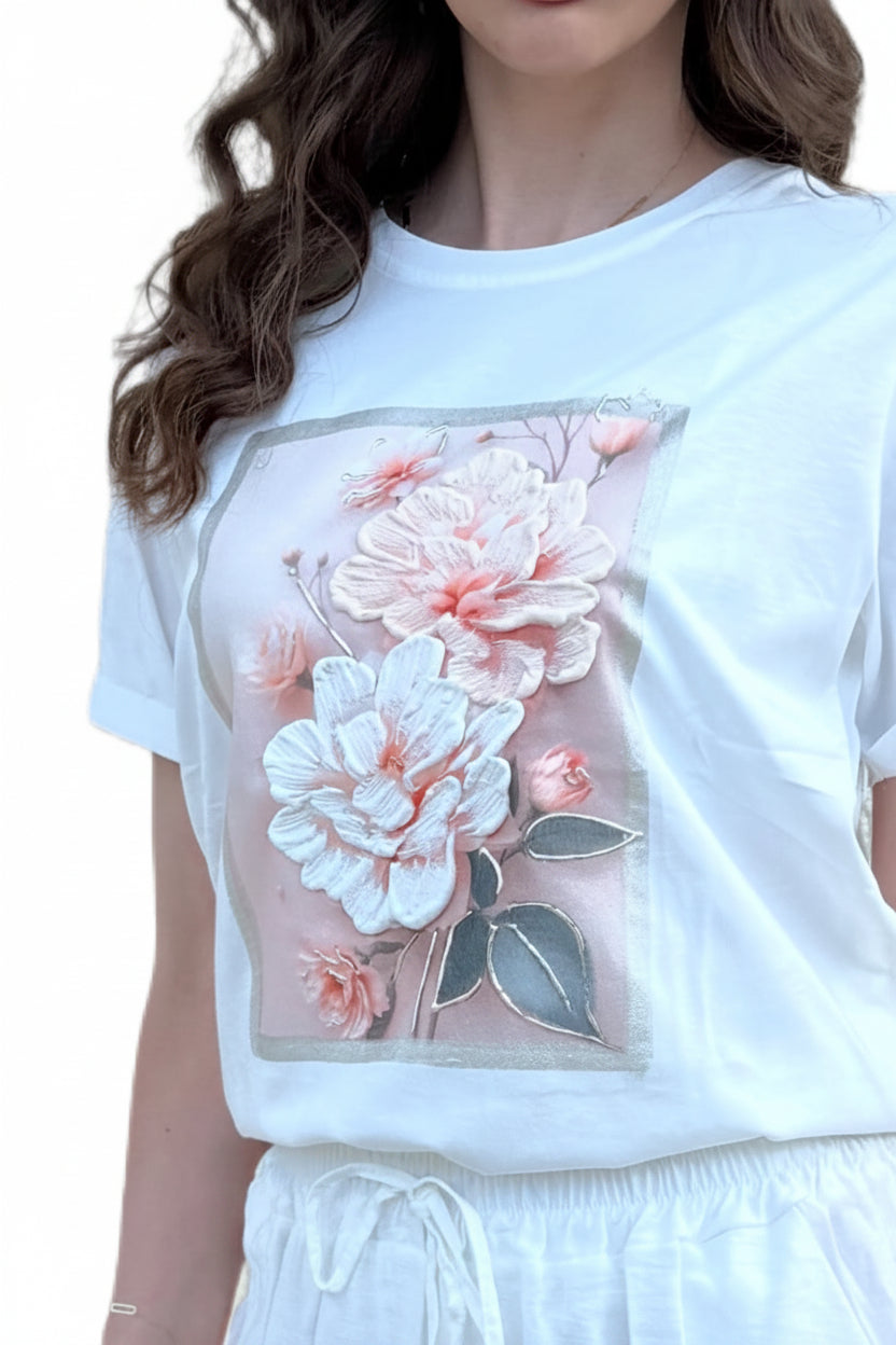 Tricou Rosa – Meadow Bloom
