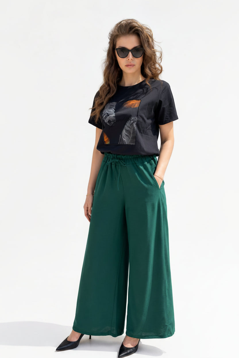 Pantaloni Luna – Emerald
