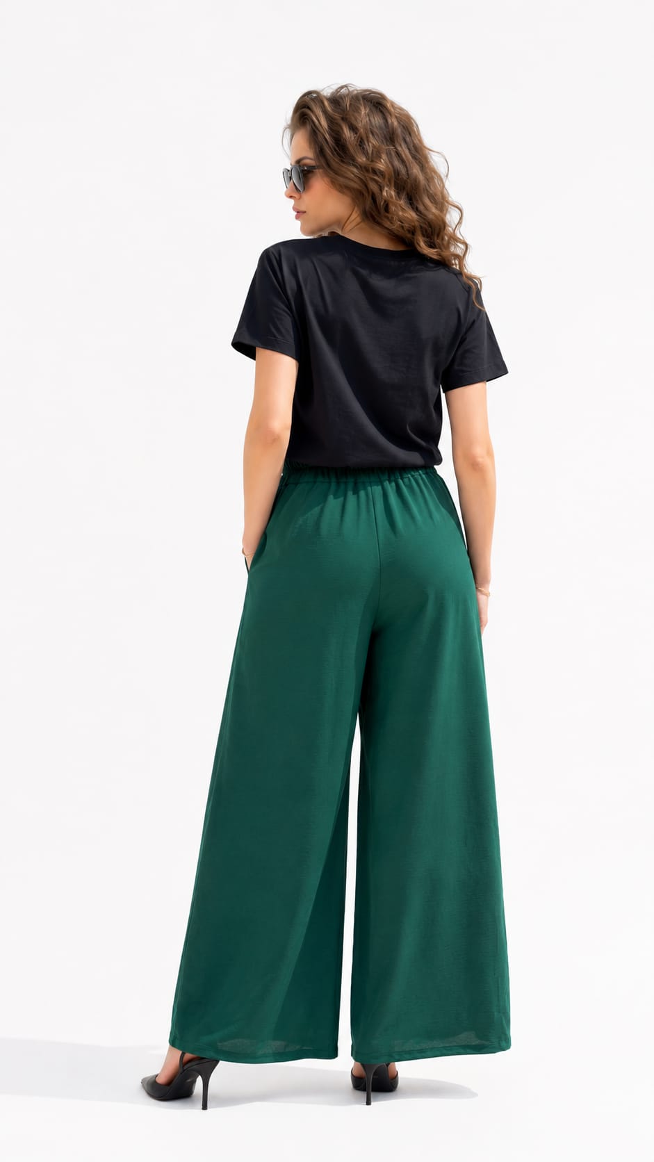 Pantaloni Luna – Emerald